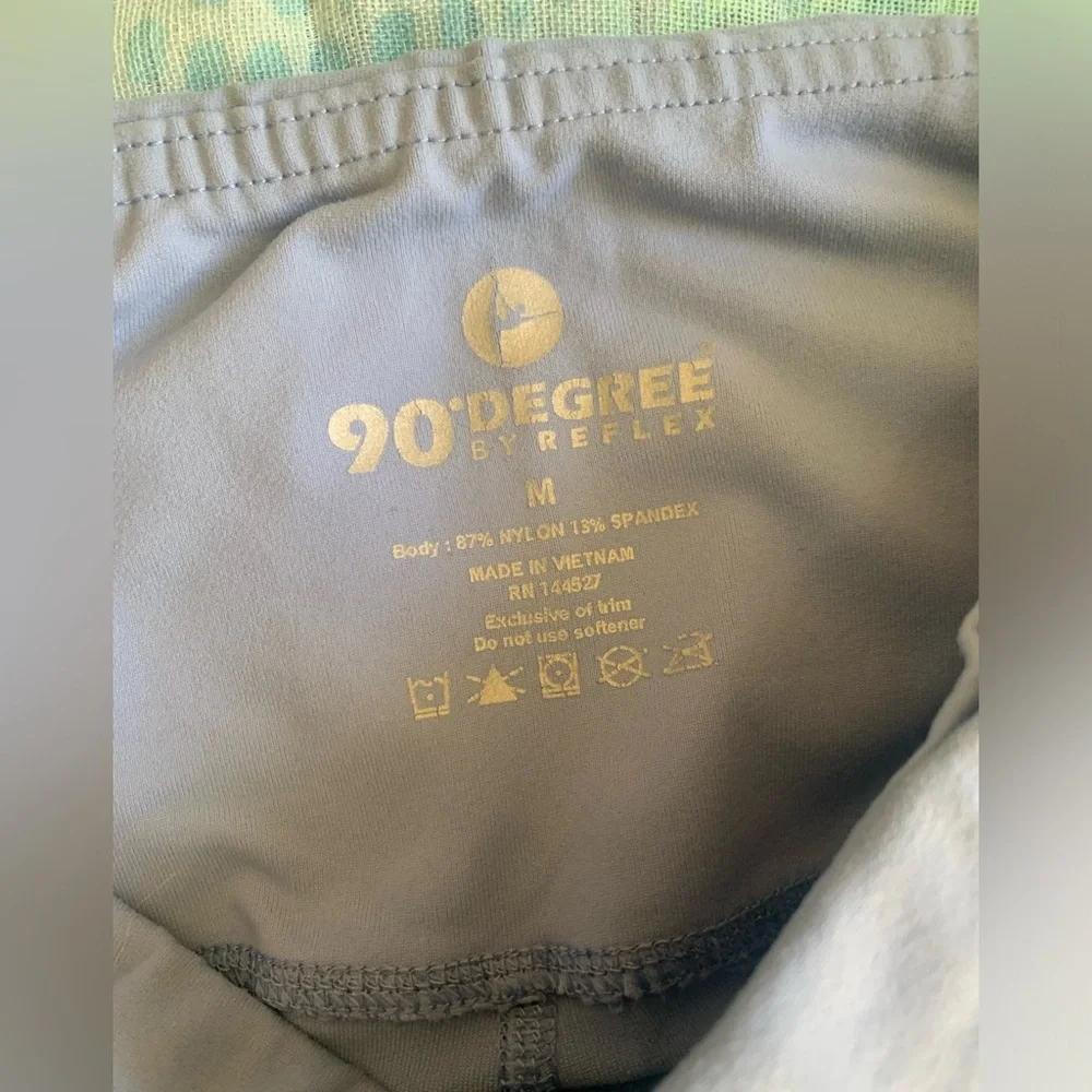 90 degree by reflex classic Power flex capri leggings high waisted tummy control